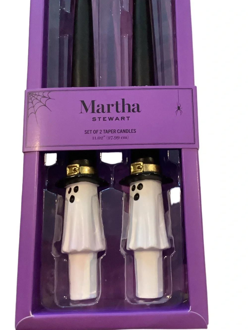 Martha Stewart Witch Ghost Viral Taper Candles Set Of 2 New